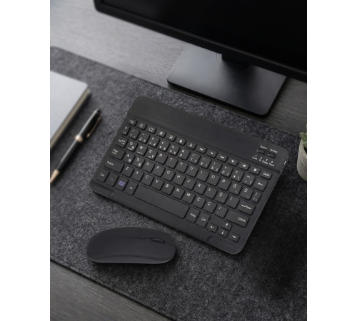 Bluetooth Klavye Mouse Seti Taşınabilir Wireless Bilgisayar Aksesuarı