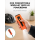 5000 mAh Bataryalı Bisiklet Farı COB Çakar Çok Fonksiyonlu Yeni Nesil
