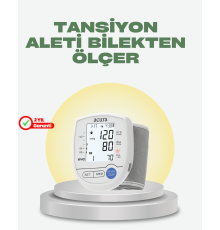 Akıllı Bilek Tansiyon Aleti Hem Şarjlı Hem Pilli Kolay Ölçüm