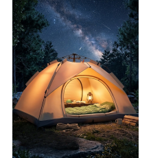 Çift Katmanlı Kamp Çadırı Otomatik Kurulum Suya Dayanıklı Outdoor Çadır