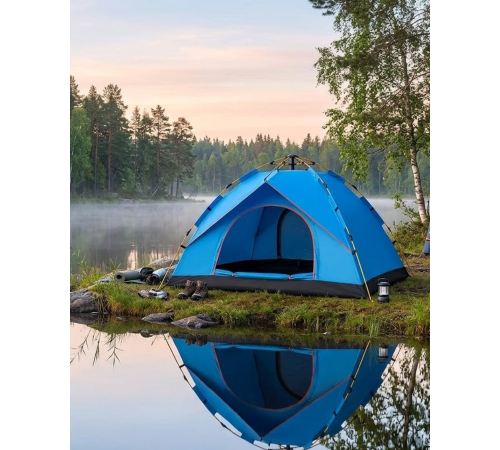 2 3 Kişilik Otomatik Kamp Çadırı Su Geçirmez Outdoor Pratik Kurulum