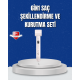 6-in-1 Saç Şekillendirme Seti Yüksek Hızlı Motor Negatif İyon LCD Ekran