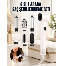 Negatif İyon Teknolojili 6-in-1 Profesyonel Saç Şekillendirici Yeni Nesil