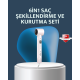 6-in-1 Saç Şekillendirme Seti Yüksek Hızlı Motor Negatif İyon LCD Ekran
