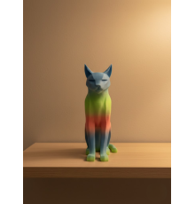 Açık Rainbow Kedi Biblo Modern Salon ve Raf Dekoru