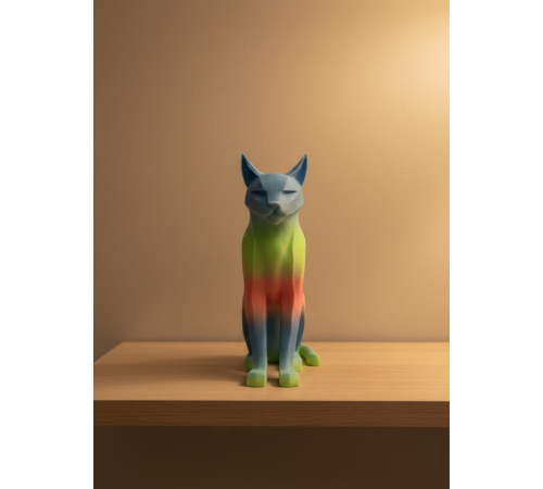 Açık Rainbow Kedi Biblo Modern Salon ve Raf Dekoru