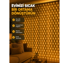 Ağ Şeklinde LED File Işık Dekoratif Ortam Aydınlatma Bahçe Balkon Süsü