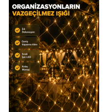 LED Ağ Işık Dekoratif File Aydınlatma Balkon Oda ve Bahçe Süsleme Yeni Nesil