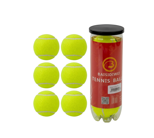 6’lı Tenis Topu Seti Dayanıklı Yüksek Zıplama Performans Topları