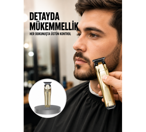 USB Şarjlı Saç Sakal Kesme Makinesi Hassas Detay Kesim İçin Yeni Nesil