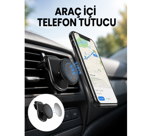 Güçlü Mıknatıslı Araç İçi Telefon Tutucu – Evrensel Uyum Yeni Nesil