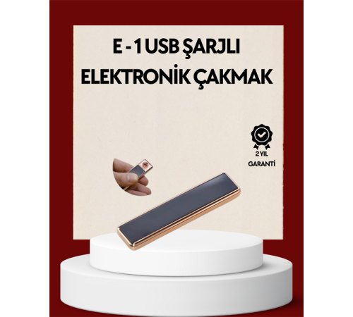 USB Şarjlı Alevsiz Elektronik Çakmak – Rüzgara Dayanıklı, Gazsız, Güvenli Kullanım