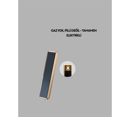 Rüzgar Geçirmez Elektronik Çakmak – Modern Tasarım, Metal Gövde