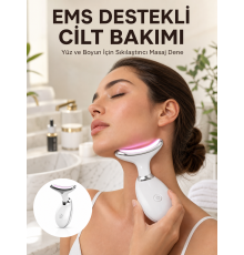 Cilt Yenileyici Şarjlı Güzellik Aleti – Pozitif/Negatif İyon, Titreşimli Masaj ve Kırmızı-Mavi-Yeşil Işıkla Yeni Nesil