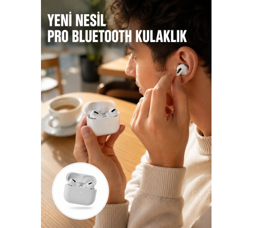 Beyaz Android ve İOS Uyumlu Yüksek Performanslı Uzun Pil Ömrü Yeni Nesil