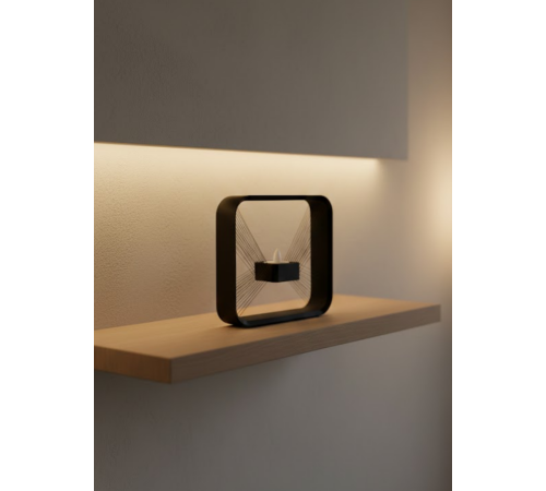 Askılı Kare Mumluk Duvar Dekoru Loş Salon ve Modern Mekanlar