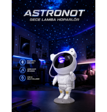 Projeksiyon Astronot Lamba Speaker Sevimli Astronot Bluetooth Hoparlör Yeni Nesil