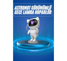 Projeksiyon Astronot Lamba Speaker Sevimli Astronot Bluetooth Hoparlör
