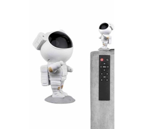 Gece Lambası Astronot Bluetooth Hoparlörlü Galaksi Işık Projektörü