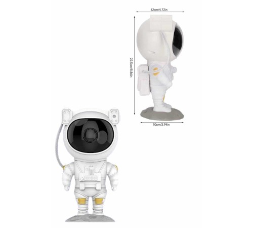 Astronot Şeklinde Bluetooth Hoparlör Gökyüzü Kumandalı Aydınlatma Lamba