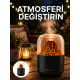 Alev Efektli Ultrasonik Difüzör – Sessiz Çalışma Yeni Nesil