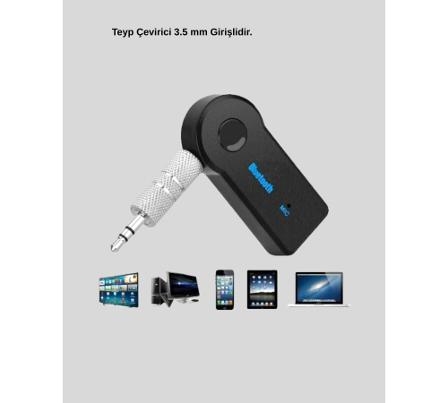 Bluetooth AUX Çevirici ve PD Destekli Araç Şarj Cihazı 2’li Set