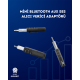 Kablolu Hoparlör ve Kulaklıklar İçin Bluetooth Adaptör | Mini Boy, Klipsli, Taşınabilir