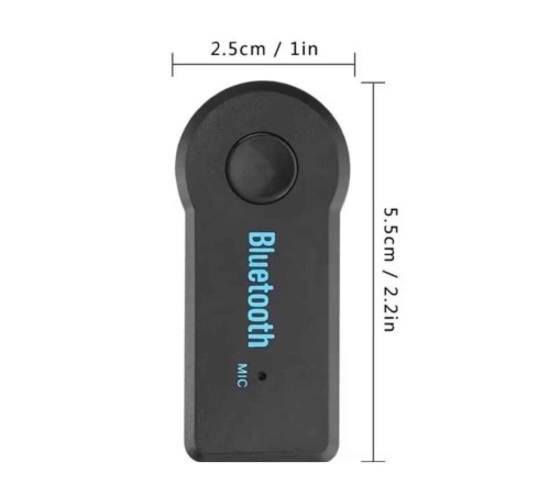 Yeni Nesil Bluetooth Aux Araç Kiti Siyah TV Tablet Telefon Araç Araba