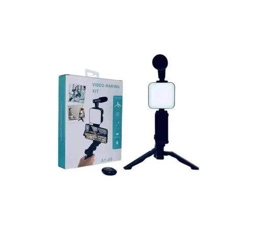 Video Making Kit Telefon Tutucu Vlog Video Mini Led Işıklı