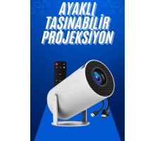 Taşınabilir Projeksiyon Ayaklı Projektör Android Uyumlu HDMI Girişli