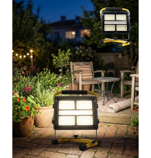 Solar Enerjili LED Kamp Feneri 4 Modlu Ayarlanabilir Açılı Güçlü Aydınlatma