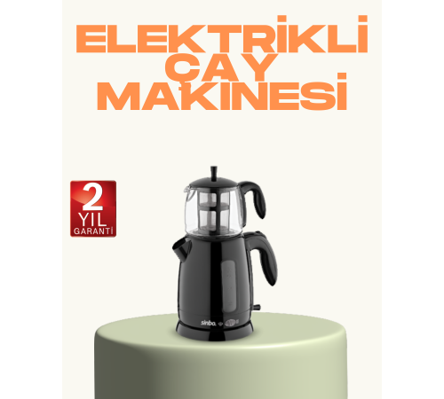 Susuz Çalışma Emniyetli Sinbo Elektrikli Çay Makinesi
