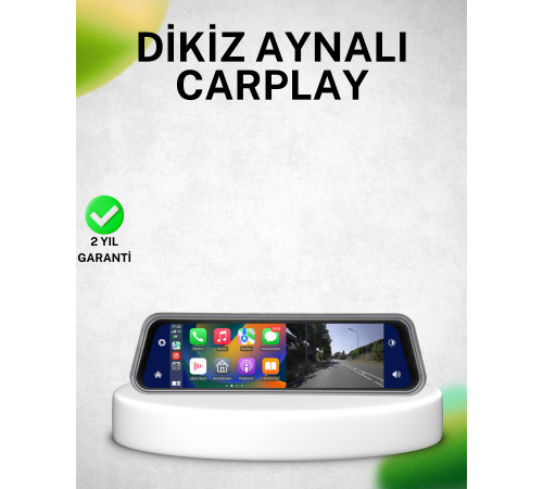 10 İnç Tam Dokunmatik Dikiz Aynası Kamera Ön Arka Full HD