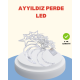 Yıldız Ay Tasarımlı Prizli Perde LED Işık İç Mekan Dekoru