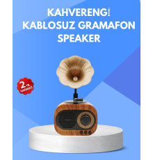 Retro Tasarımlı Mini Bluetooth Hoparlör ve FM Radyo Çoklu Medya