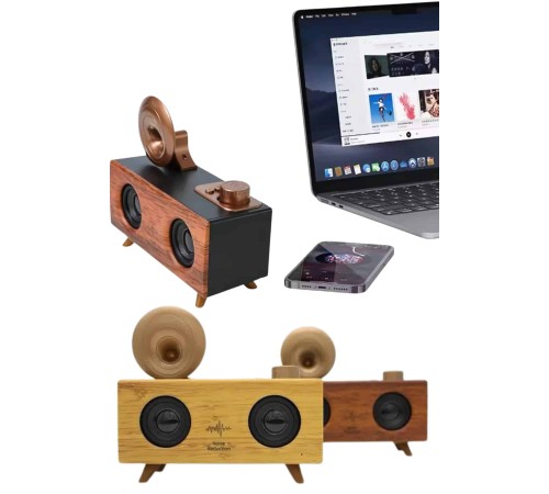 Gramafon Nostaljik Radyo Yüksek Ses Kalitesi USB TF Kart Aux