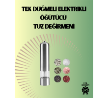 Pilli Otomatik Baharat Değirmeni Gıda Sınıfı Çelik Sessiz Öğütücü Alet