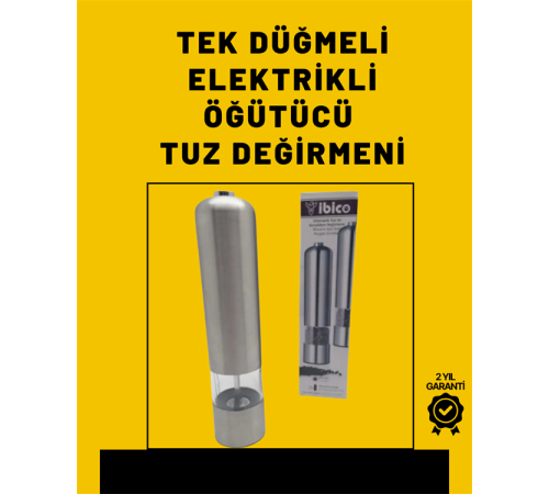 Elektrikli Baharat Öğütme Cihazı Ergonomik Şeffaf Gövde