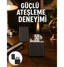 Çakmak Parlak Siyah Doldurulabilir Hedyelik Eşya Yeni Nesil