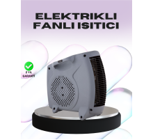 Taşınabilir Fanlı Isıtıcı Elektrikli Termik Korumalı Oda Isıtıcı