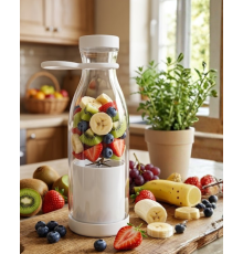 USB Şarjlı Mini Blender Taşınabilir Smoothie Yapıcı 380 ml Pratik Kullanım