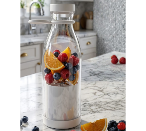 Şarjlı Taşınabilir Blender 380 ml USB Kablosuz Smoothie ve Meyve Karıştırıcı