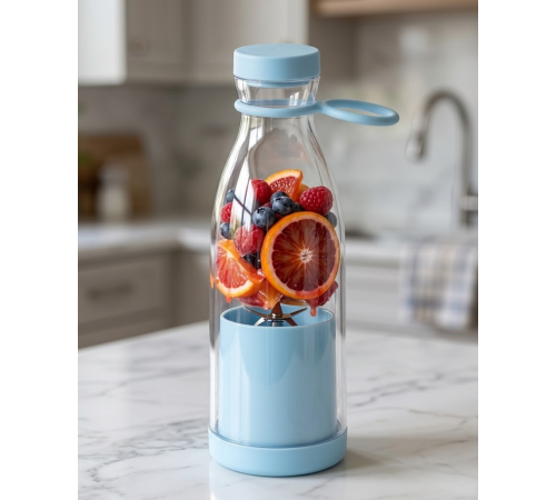 USB Şarjlı Mini Blender 380 ml Taşınabilir Smoothie Yapıcı Pratik Kullanım