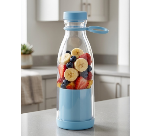 Şarjlı Taşınabilir Blender 380 ml USB Kablosuz Smoothie ve Meyve Karıştırıcı