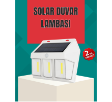 Dış Mekan Solar Duvar Lambası – 120° Hareket Algılama, 3 Işık Modu