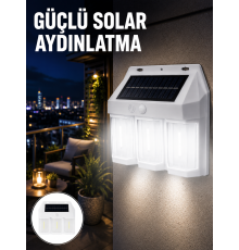 PIR Sensörlü Solar Lamba – Otomatik Şarj ve Gece Aydınlatma Yeni Nesil