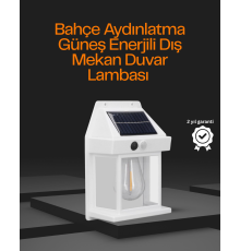 1800 mAh Pilli Solar Duvar Aydınlatma
