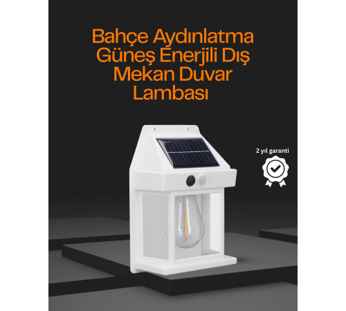 1800 mAh Pilli Solar Duvar Aydınlatma