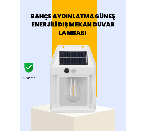 Sensörlü Solar Led Dış Duvar Aydınlatma