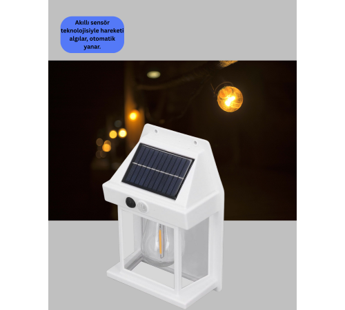 1800 mAh Pilli Solar Duvar Aydınlatma Yeni Nesil